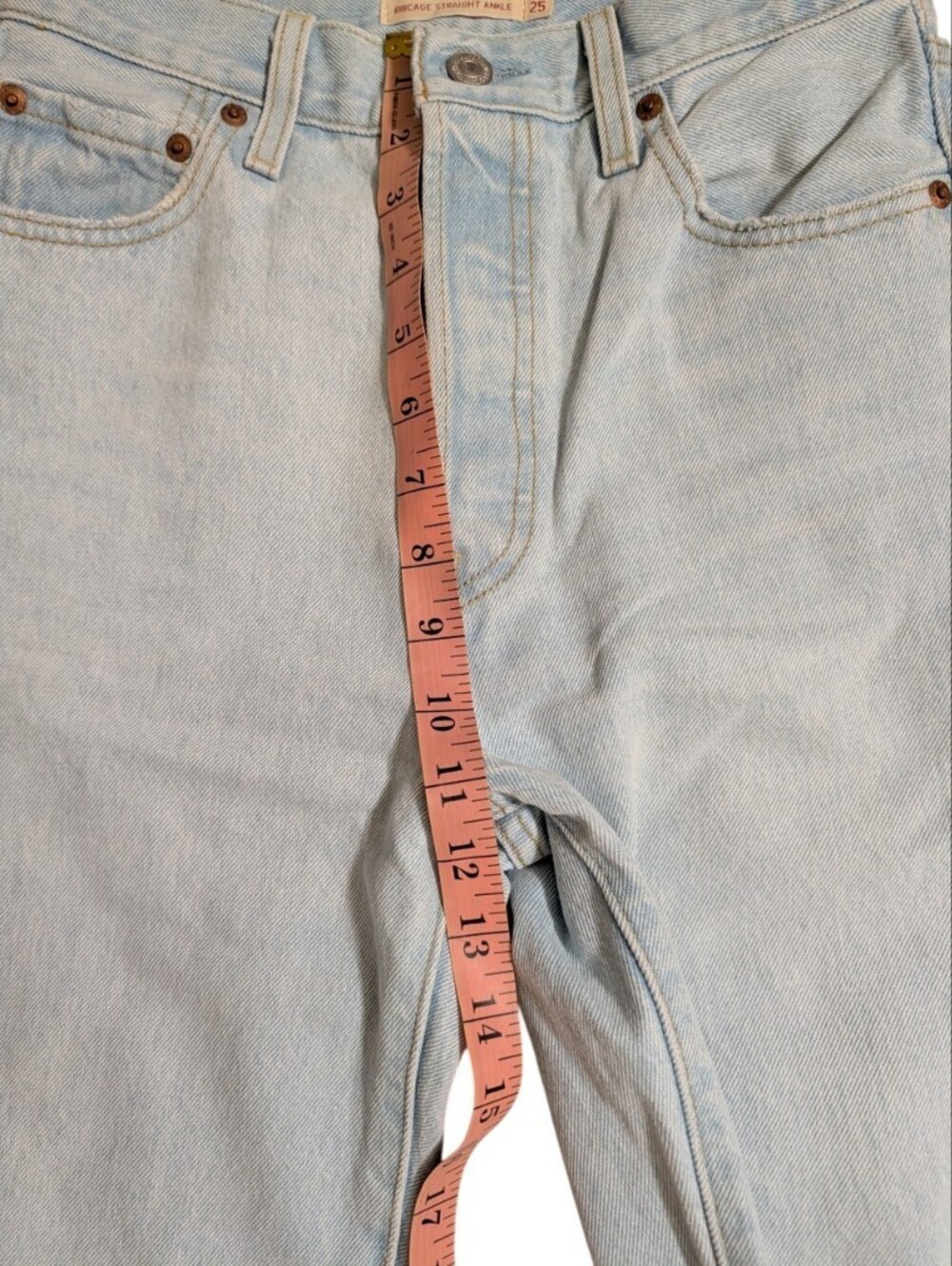 Levi's Ribcage Straight Ankle Jeans - Picture 6 of 12